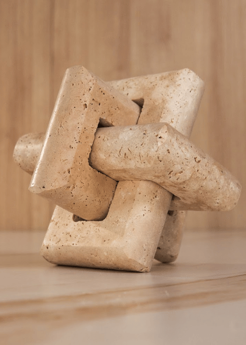 Escultura Nó Travertino